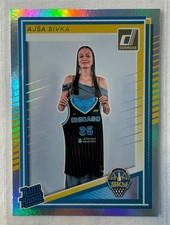 2025 Panini Donruss WNBA Silver Holo Rated Rookie Ajsa Sivka #93 Chicago Sky
