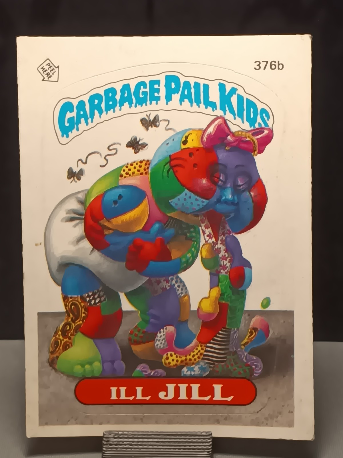 VINTAGE 1987 Original Garbage Pail Kids Series 9 #376b ILL JILL