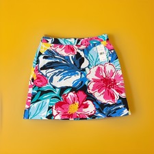 NWT Women s RAFAELLA Sportswear Tropical Print Ceramic Mini Skirt Skort Sz S