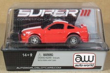 AW/Auto World 00121 2005 Ford Mustang GT w/Super III Chassis HO Slot Car NOS