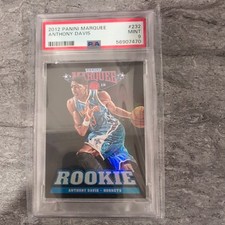 2012 Panini Marquee Anthony Davis #232 RC Hornets Rookie PSA 9