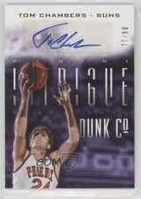 2013-14 Panini Intrigue Dunk Company Signatures 77/99 Tom Chambers #18 Auto 0a6