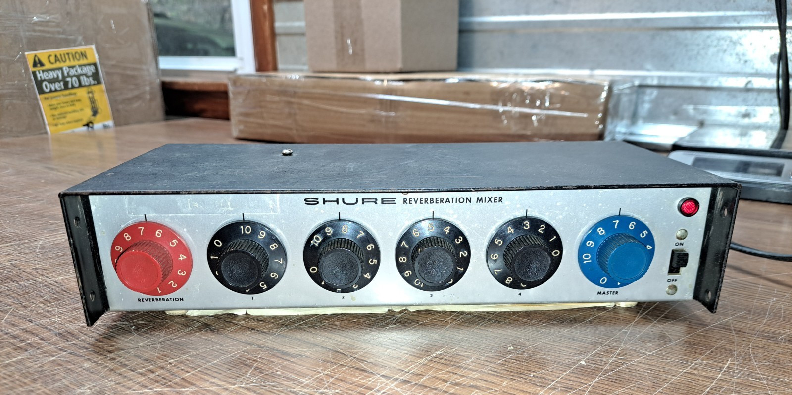 Shure PE70 RM REVERB Reverberation Mixer Unit with schematic UNTESTED