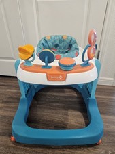 Safety 1st Baby Walker Teal Orange White with Activity Tray Walking Aid