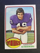1976 Topps Football Ed Marinaro Minnesota Vikings Card #419 (b)