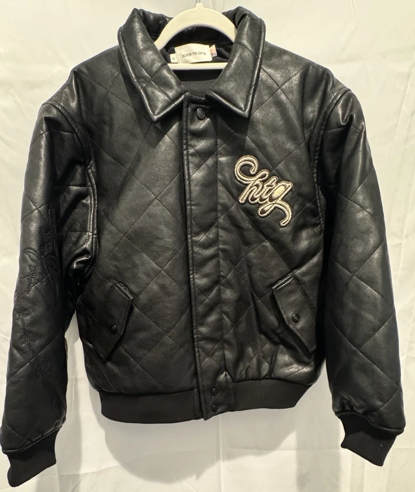 Bomber acolchado Honor The Gift para mujer talla mediana negro Foto 2 de 4