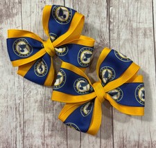 Saint Louis Blues 3 Hair Bow, NHL Blues Hairbow, NHL Blues Hockey Hairbow