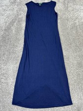 Lauren Ralph Lauren Dress Womens Large Blue Midi
