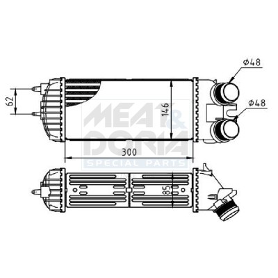 Meat & Doria LadeluftküHler LLK FüR CitroëN Berlingo 1.6 Hdi 90 Xsara Picasso MF-image