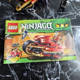 LEGO Ninjago Set 9441 Kai's Blade Cycle With Minifigures And Manual