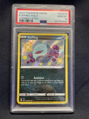 Koffing SV076/SV122 Shining Fates: Shiny Vault Holo PSA 10