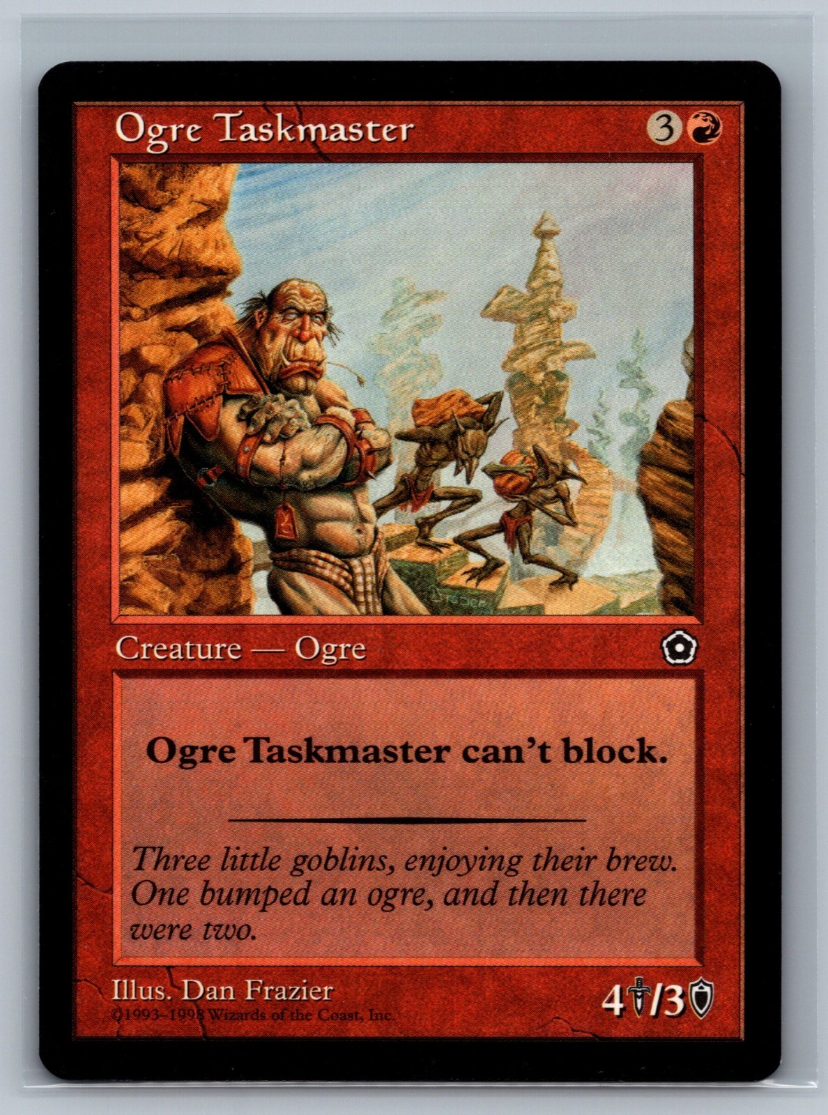 Magic The Gathering Portal Second Age Ogre Taskmaster MTG TCG CCG