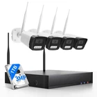 3MP WIFI IP 2K NVR Outdoor Wireless Security Camera System CCTV Audio NVR kit