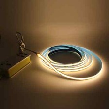 DC 5V USB COB LED Strip Light 320LEDs RA90 Flexible Warm white COB LED Tape Lamp