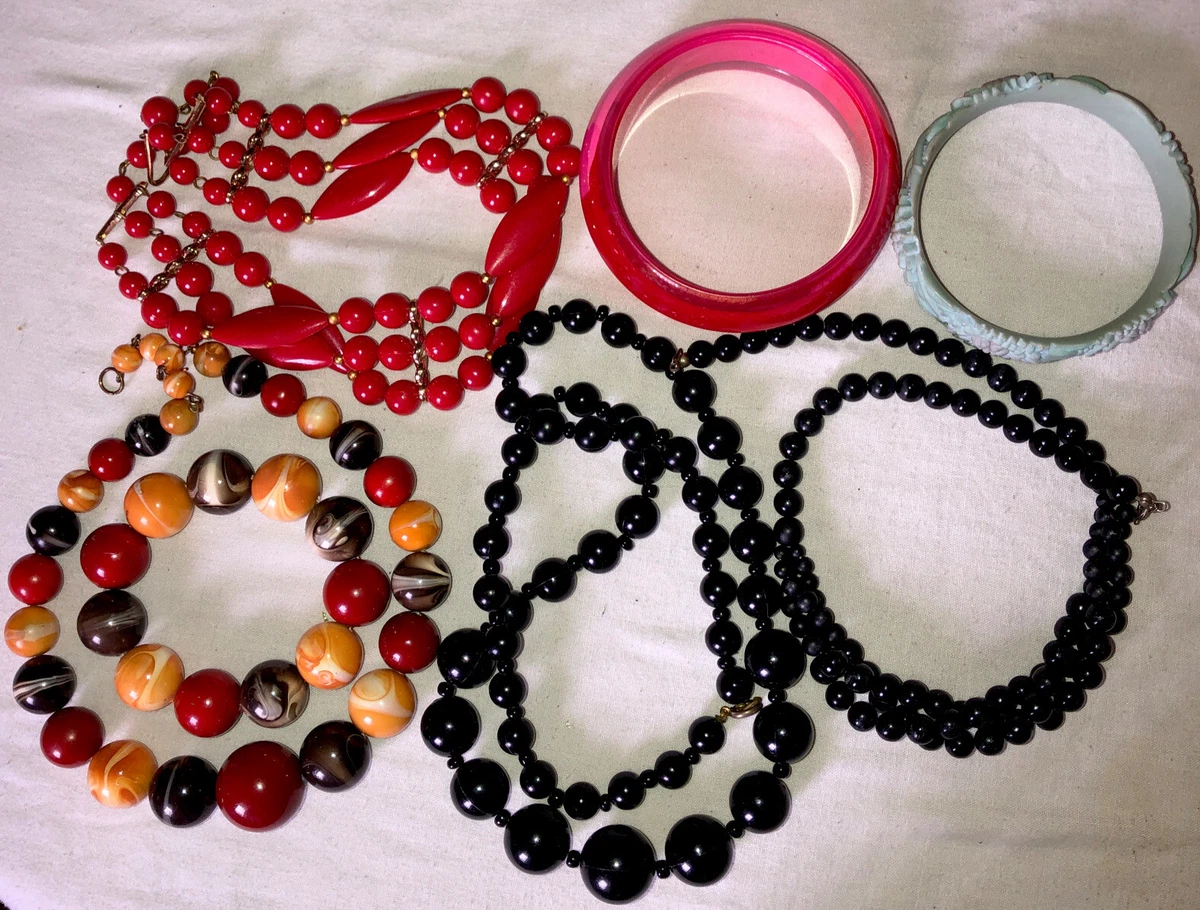 Vintage plastic best sale jewelry