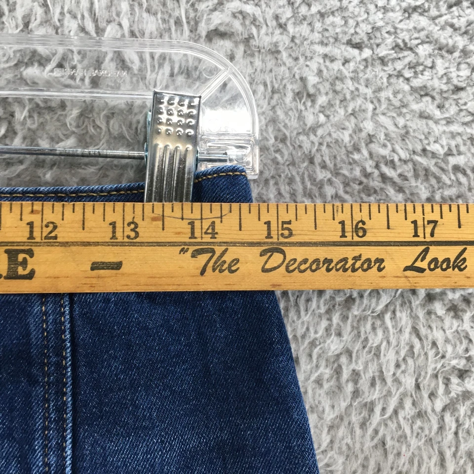 Falda Divided By H&M Línea A Mujer 8 Azul Medio Lavado Denim Botón Delantero Informal Foto 2 de 4