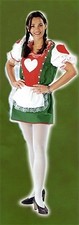Funny Fashion Tavern Maid Costume 751146 Green/White Medium