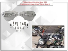 TRANSPARENT STYLE HAND GUARD PAIR KIT fit for Royal Enfield Bear 650