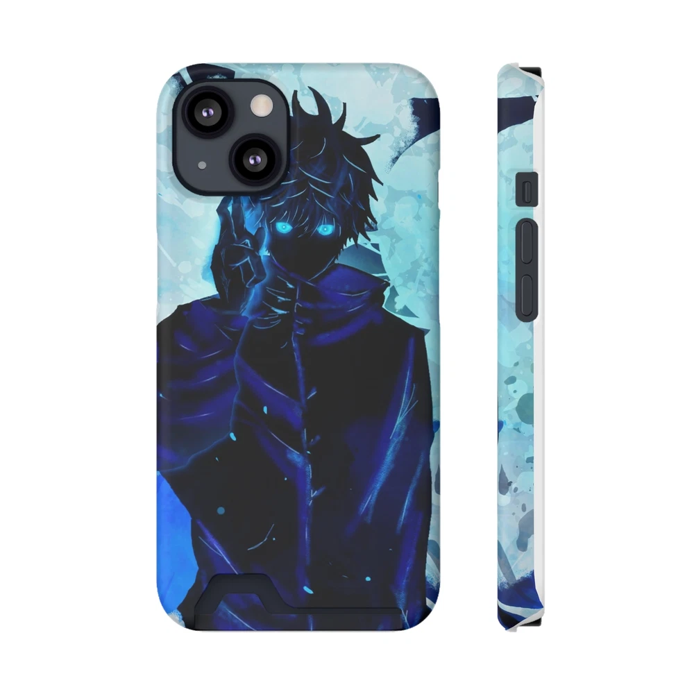 Gojo Satoru Anime Phone Case with Card Holder