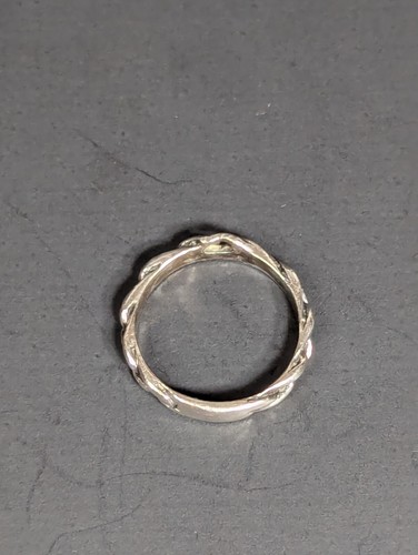 Vintage Sterling Silber geflochtener Ring Größe 5 signiert Ster C - Bild 15 von 21
