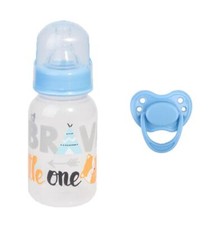 Blue Feeding Bottle Magnetic Pacifier Set for Reborn Baby Doll Accessory DIY