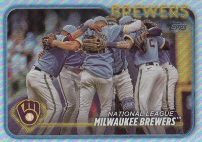 CHRISTIAN YELICH WILLY ADAMES BREWERS TEAM TOPPS RAINBOW FOIL #533 2024 24 S2