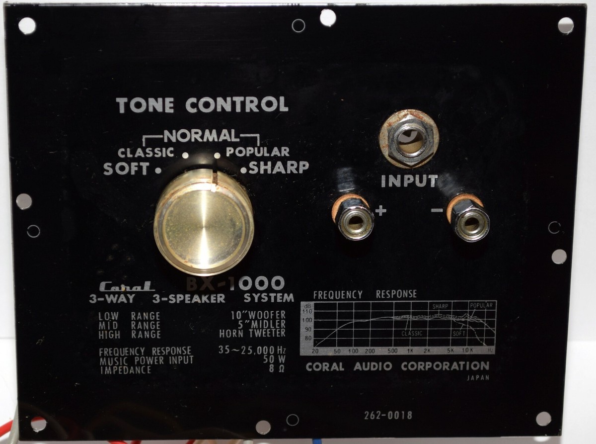 Vintage Coral BX-1000 Speaker 3-Way Crossover - Made In Japan