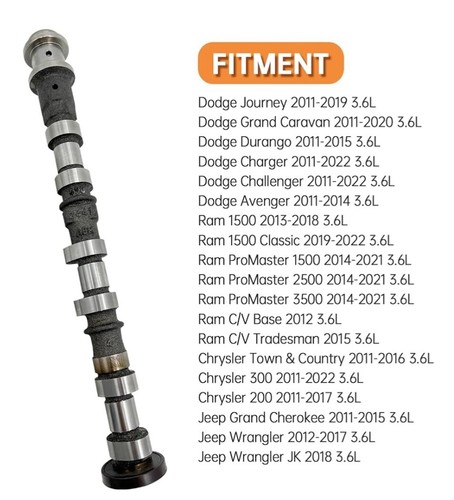 Left Intake Camshaft fits 2011-2024 Dodge Chrysler Jeep Ram 3.6L - Picture 2 of 4