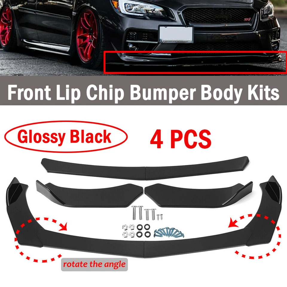 For Scion xB iM tC Front Bumper Lip Splitter 78.7" Side Skirt Panel Lip Body Kit Foto 3 de 4