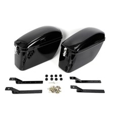 2PCS Left&Right Motorcycle Hard Saddlebags Saddle Bags Luggage Mounting Brackets