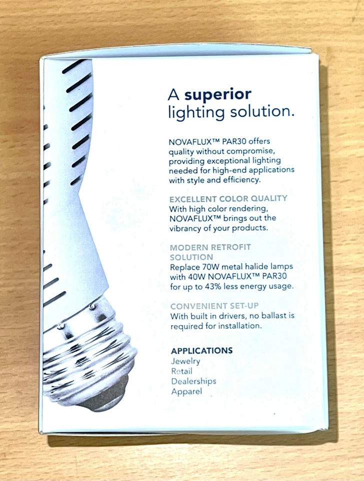 PAR 30 LED 40W 3000K DUALITY LIGHTING NOVAFLUX - Image 3 of 4