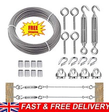 304 Stainless Steel Catenary Wire Rope Kits Balustrade Fence Railing Cable Fitti