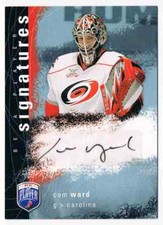 2007-08 BE A PLAYER SIGNATURES CAM WARD AUTO CAROLINA HURRICANES #S-CW
