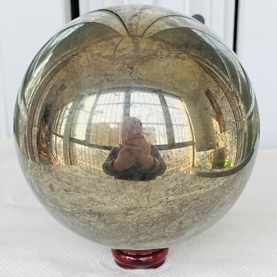 Natural Chalcopyrite Quartz Crystal Ball Energy Reiki Healing 5520G