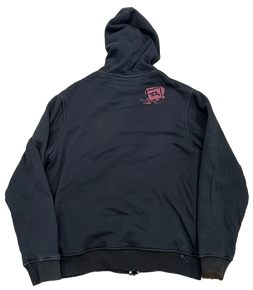 Sudadera con capucha forrada de lana Y2K Tony Hawk Skater para hombre talla grande muy apreciada peso pesado Foto 3 de 4