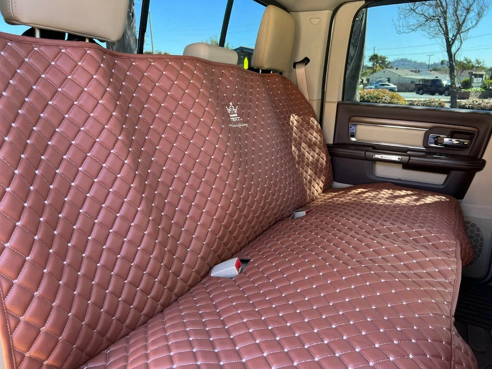 Cubierta de asiento trasero impermeable grande de lujo para mascotas perros/gatos para camión Foto 4 de 4