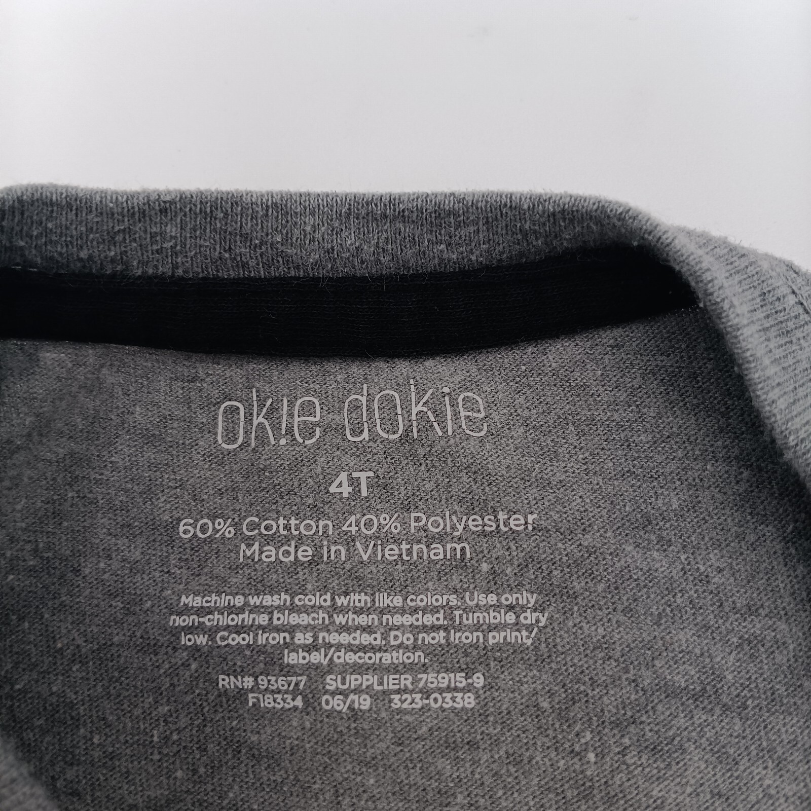 Okie Dokie T Shirt Boys 4T Gray I Have A Colorful Personality Long Sleeve image 2