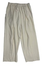 Vintage 90s Womens Medium Silk Flowy Pull On Cropped Pants Quiet Luxury Money