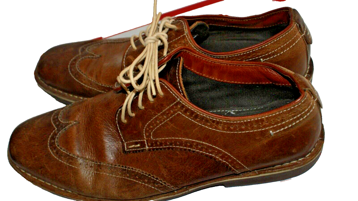 BRAND NEW Steve Madden P-Rader Wingtip Dress Shoes Cognac Size 9 Amazon.com | Madden Men main image 4