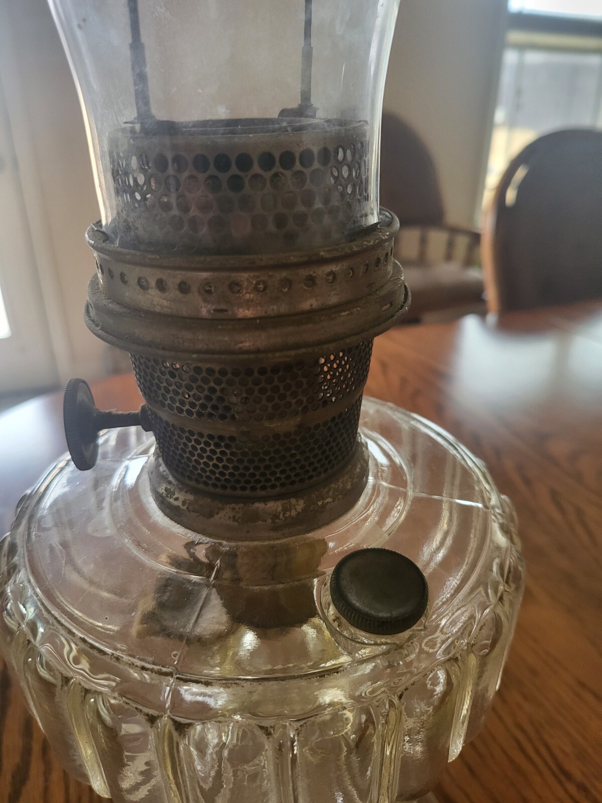 1934 Model 107 Aladdin Cathedral Oil Lamp eBay