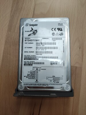 SEAGATE Barracuda ST34371WC  4.35 GB SCSI 3,5'' HDD mit Caddy SUN 5402938-02