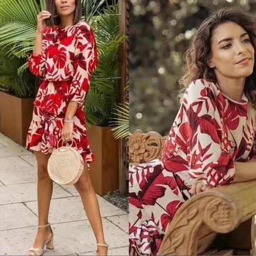 Johanna Ortiz X H\u0026M Flounced Leaf Print 