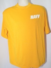 MJ Soffe US NAVY Yellow Reflective letters Made In USA Mens L
