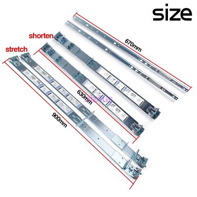 1U Static Ready Rails Kit For Dell PowerEdge R640 R440 R740 R6415 R450 053D7M US
