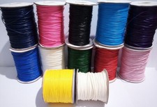 10mt filo corda  poliestere cerato 1mm per collana,bracciale vari colori bijoux 