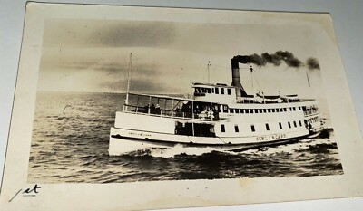 Rare Antique Southern Steamer Gen'l J. B. Carr Florida Real Photo Postcard! RPPC