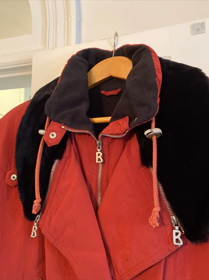 Chaqueta esquí Bogner naranja óxido imitación piel cuello talla 10 Foto 2 de 4