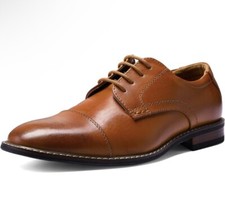 Brown Men's Dress Shoes Formal Business Classic Lace Up Wingtip Oxford Shoes