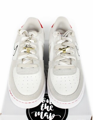 Nike Air Force 1 AF1 LV8 S50 GS First Use Stone Grey Beige UK 3 4 5 6 7 US New | eBay