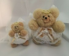 Pair of MC Creations Bon Bon Plush Angel Bears from 1992 S2